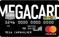 Моментальная расчетная карта с разрешенным овердрафтом MEGACARD